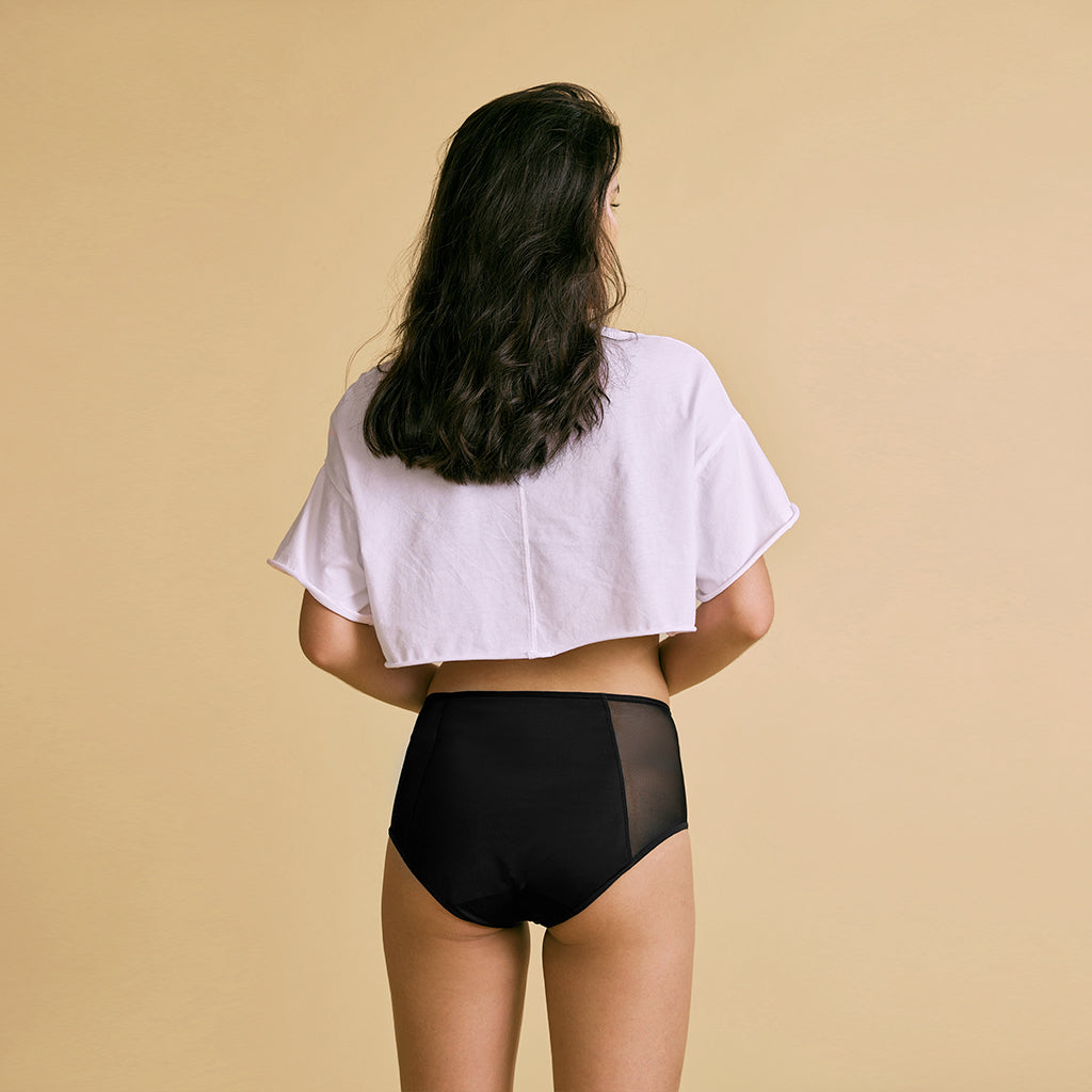 Sharicca Mesh Womens Underwear High Waist Period Panties Bikini