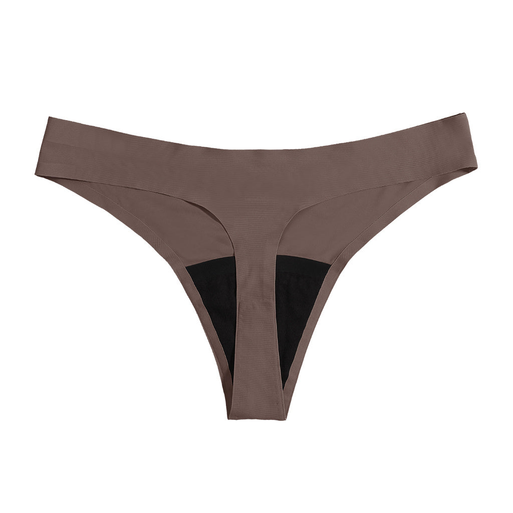 Sharicca Womens Seamless Period Panties Leak Proof Thong Set of 5